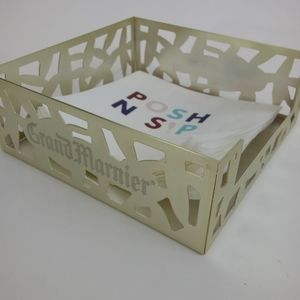 Grand Marnier Brushed Gold Cocktail Napkin Holder